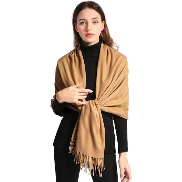 Cashmere Vinter Varma Halsduk För Kvinnor Pashmina Sjal Wrap Män Stora