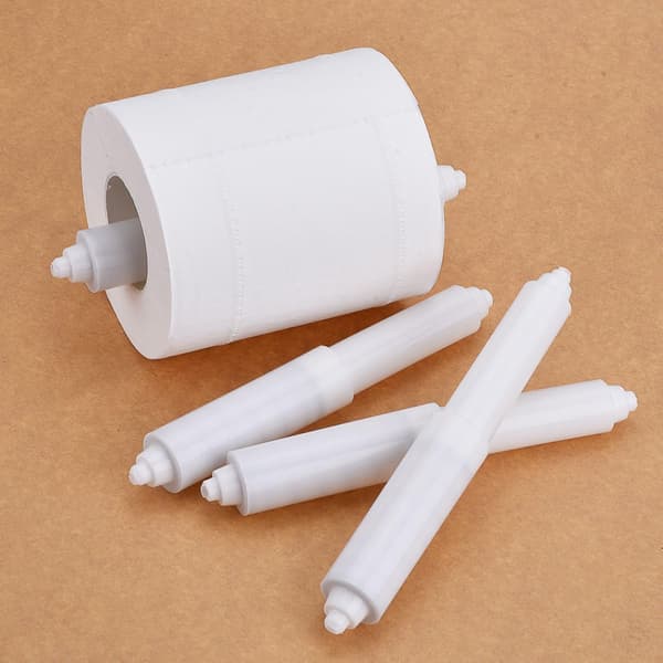 3 stk. Toalettpapirholder Rulleutskifting Plastfjær L