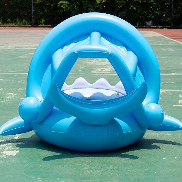 Baby Pool Seat Shark Flydende Svømmering, Børn Oppustelig Pool Bøje