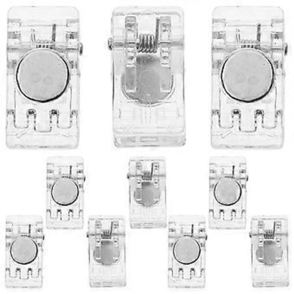 10 stk. Magnetiske Fjederclips Badge Clips Magnetiske Brystkort Clips Certifikat Clips