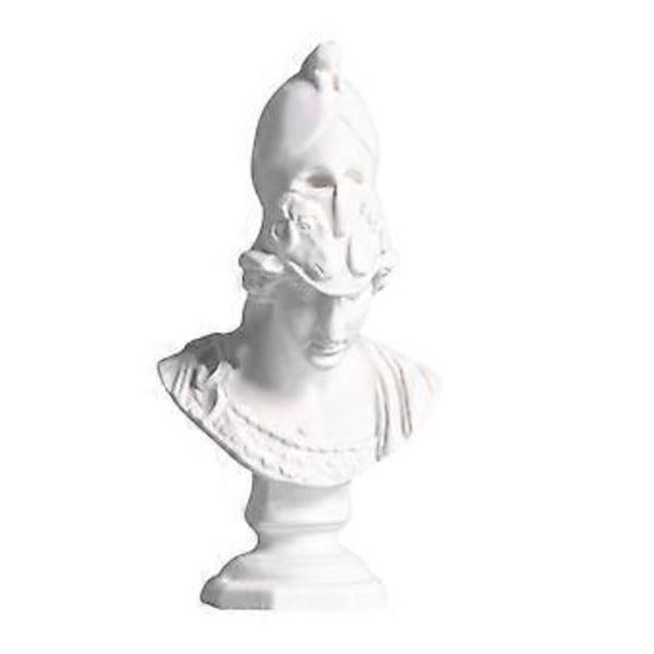 2.4 Tommer Klassisk Resin Gresk Hode Byste Statue Skulptur Figur Hjem Dekor Statue (Athena) Athena