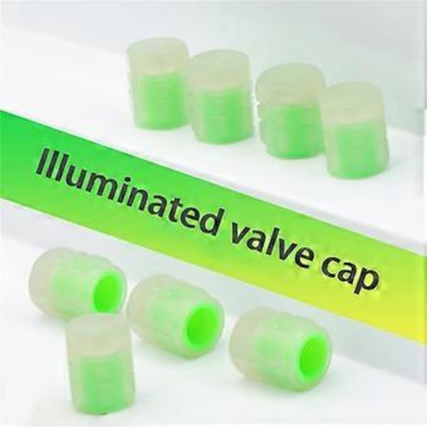4st Lysande Ventilkåpor Uppgradering Mini-kompakta Däcknav Hjulbelysning Cykeldekor LED