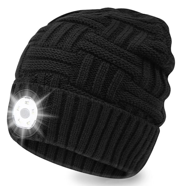 LED Beanie Hat with Light - Stocking Stuffers for Men Gifts Head