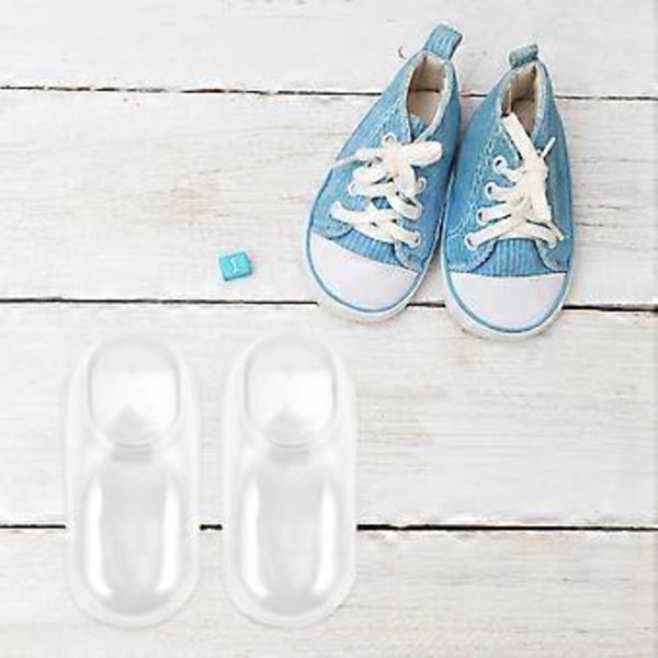 10 st Transparenta Babyfotsmodeller Baby Display Fotmodell Baby Socka Skoform