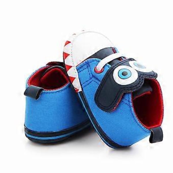 Baby Pojke Flicka Skor Barn Småbarn Stora Ögon Halkfria Skor Prewalker (Blå) Blue