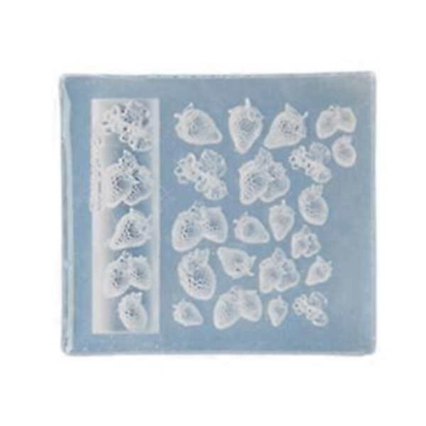 Silikon Nagelkonst Form Tillbehör Formar Mat Tema 3D Nagel Dekorativ Form Silikon Textur Perfekt för Olika Nageltyper Style 1