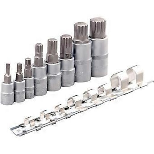 1/4\" 3/8\" 1/2\" Torx Bit Topnøgle Sæt Adapter Allen til Nøgle Spline Bits Universal til Hoved Til Momentnøgle Skraldenøgle