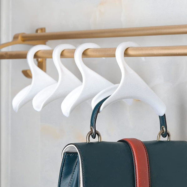 4-pack Väska Hängare Hook Bag Rack Holder - Vit - Handväska Hängare Eller
