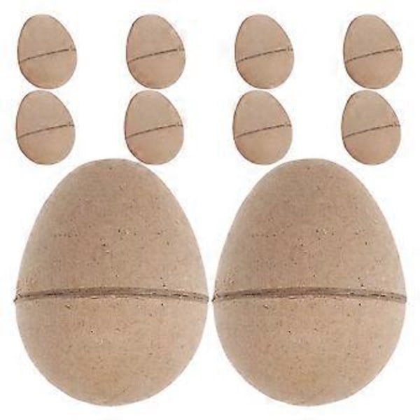 10 st Påskägg Gör-det-själv Ägg Ornament Dekorativa Ägg Påsk Gör-det-själv Hantverk Målning Påsk Gör-det-själv Dekoration Målningsbara Ägg Tomma Gör-det-själv Hantverksägg
