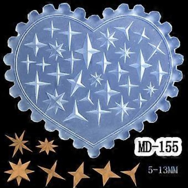 Allsidig silikon negleform for enkel kunstdesign. Robust og fleksibelt tilbehør for alle negleformer og -lengder MD164