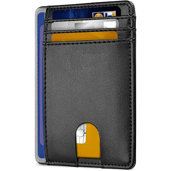 Simple slim card holder and French ID card, RFID blocking wallet