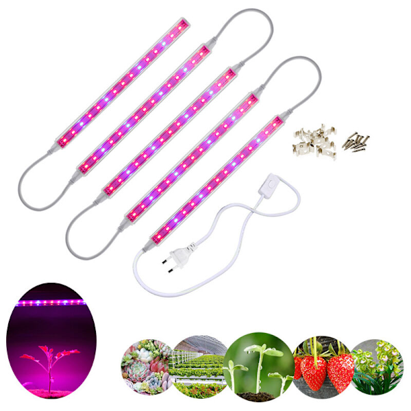 Plantelampe, Hagebrukdyrking Lampe Rød & Blå T5 Vokse LED G