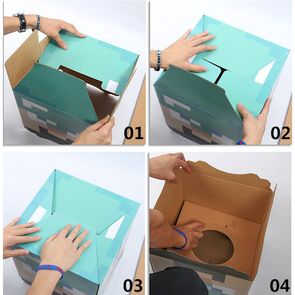 Set med 1 gruvarbetsspelmasker för barn, filt och elastisk, perfekt