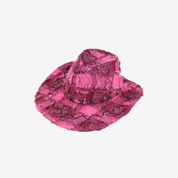 Cowboyhat - rosarød