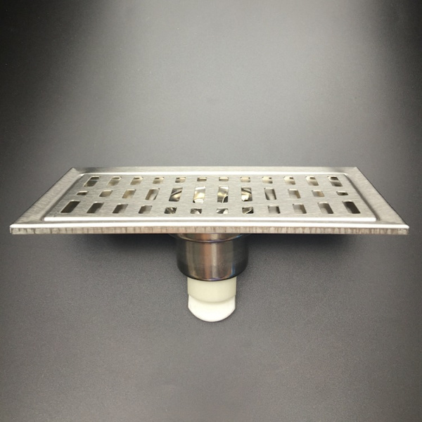 Gulvdræn med Aftageligt Dæksel, 200 x 100mm Rektangulær Sink, Sta