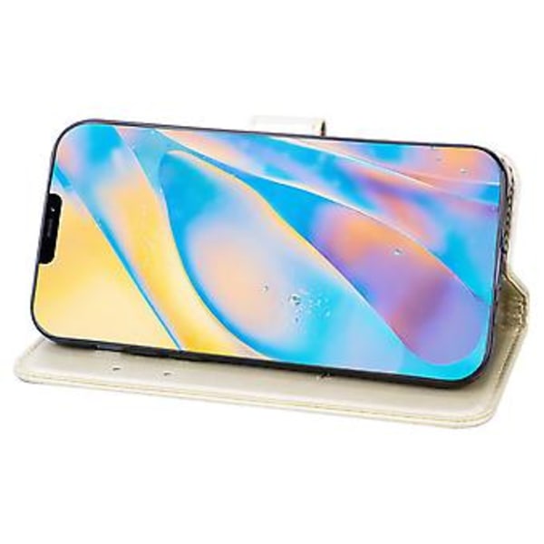 Ruusuaiheinen nahkakotelo iPhone 12:lle Gold