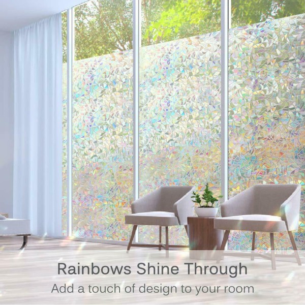 Window Film Anti-UV 3D Electrostatic Rainbow Effect Window Film N