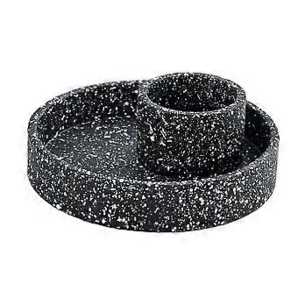 Røgelsespindeholder Røgelsespindebakke Skål Bundle Smudge Skål Røgelsespindebakker til Velstand og Held Ornament Sort Black