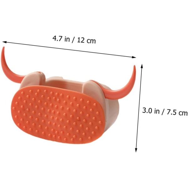 4 st orange mopphållare väggkrok sopborste sopborste