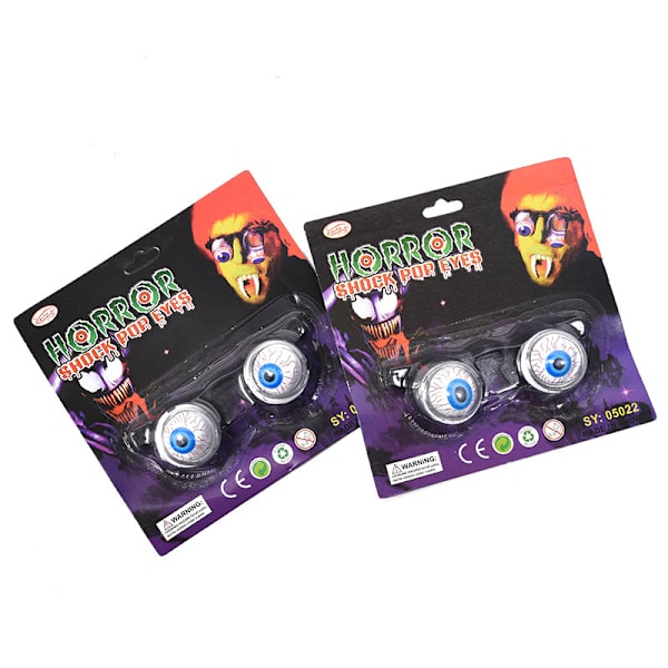 2 stk Morsomme Halloween Spring Briller Maskerade Ball Øyeglass