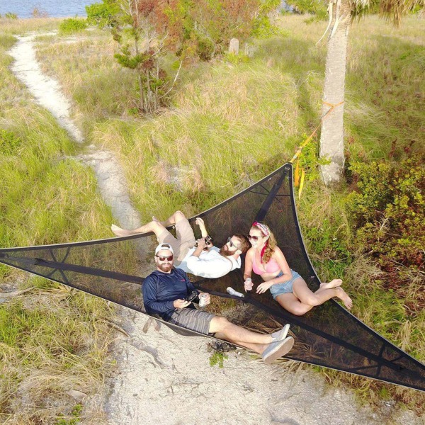 Ripustusverkko Camping-ripustusverkolla 280cm Nylon Taitettava Ripustusverkko Ulkoilua varten