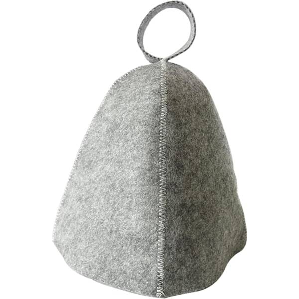 Bastuhatt Fällbar Naturlig Filt Ull Mössa Mjuk Solid Cloche Hatt fo