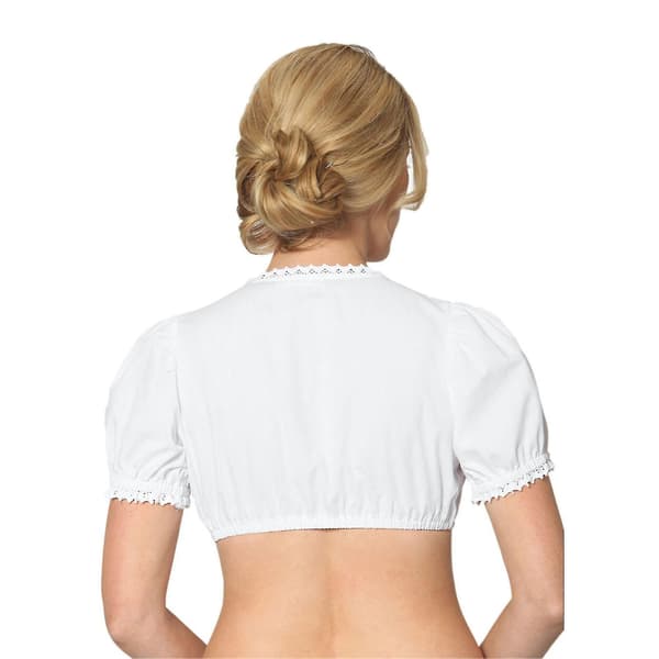 Kvinners Oktoberfest Elegant Dirndl Bluse Svart Dirndl Bluse Blonder Bluse.M.Pearl White