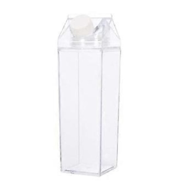 500ML Transparent Mjölkkartong Stil Vattenflaska Kök Kreativ Rolig Juiceflaska
