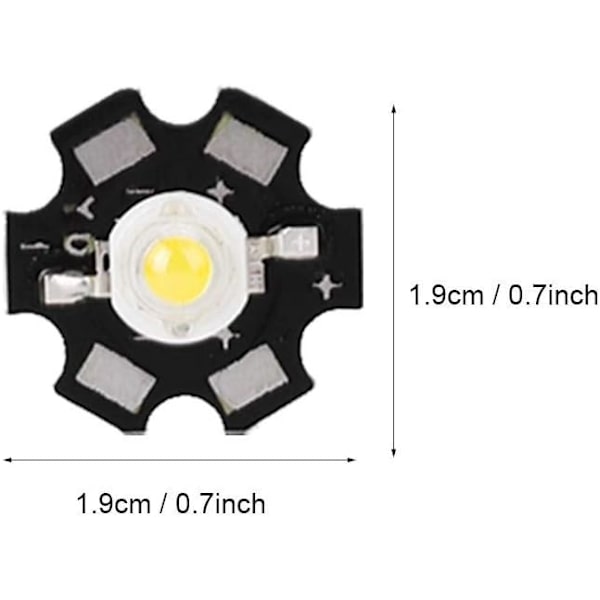 Galt September Gave Integreret Chip Lys, 25PCS 3W 3.2-3.4V Hig