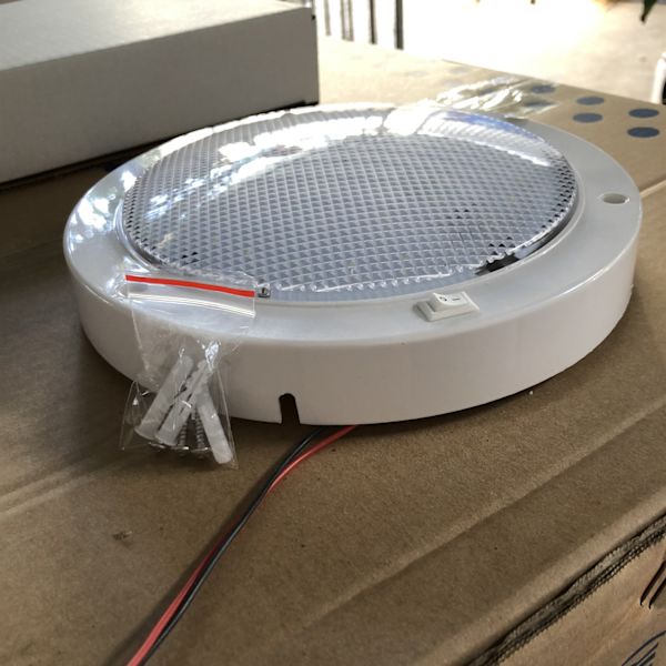 12V marine DC LED taklampe runde overflate montert wi