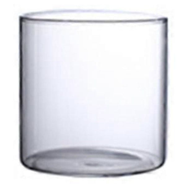 Klar Glasvas Blomvas Minimalistisk Glasvas Cylinderformad Blomvas för Bröllop Vardagsrum Dekorativ Gåva 10x10cm