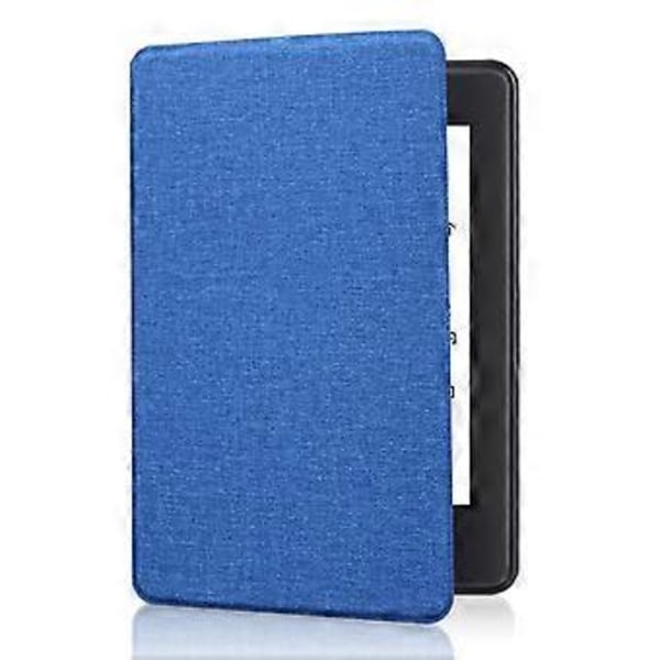 TPU-fodral Mjuk Tygtextur Auto Sleep För Paperwhite 12:e Gen 2024 7 Tum Med Exakta Utskärningar För Enkel Åtkomst  sjöblå lake blue