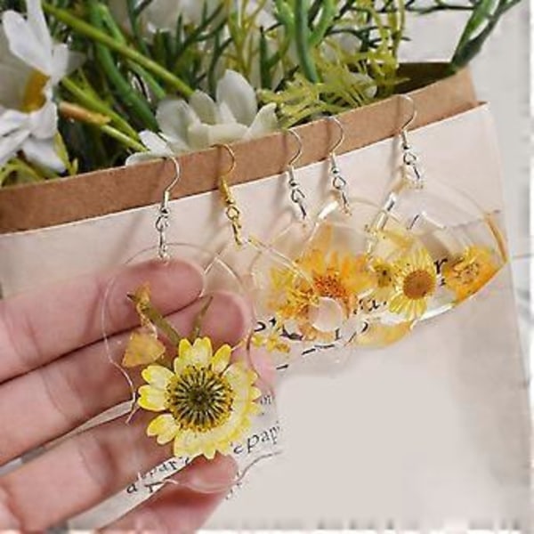 Blomma Blad Örhänge Hänge Silikonform Individualiserade Kristallharts Örhängen Hängen Tillbehör Hantverksformar Section 9