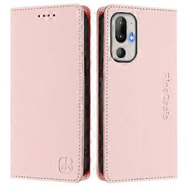 Magnetiskt Läderfodral För HTC U24 Pro Pink