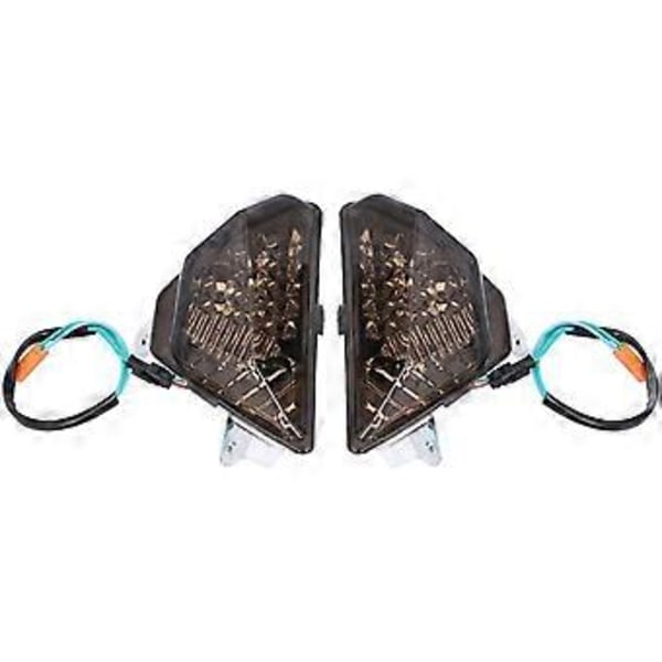 2 STK Front Blinklys LED Indikator Venstre Høyre Erstatning for KAWASAKI NINJA 1000 20172021Brun