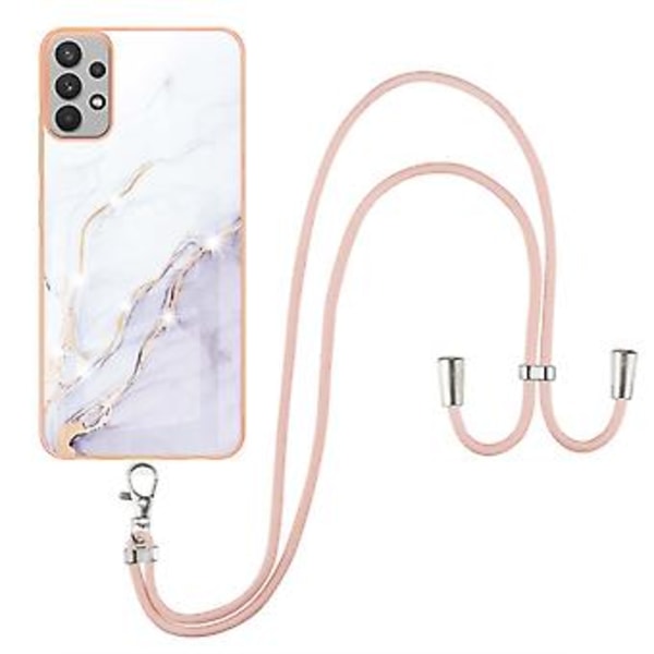 Marmor IMD TPU Mobilskal För Samsung Galaxy A33 5G White 006