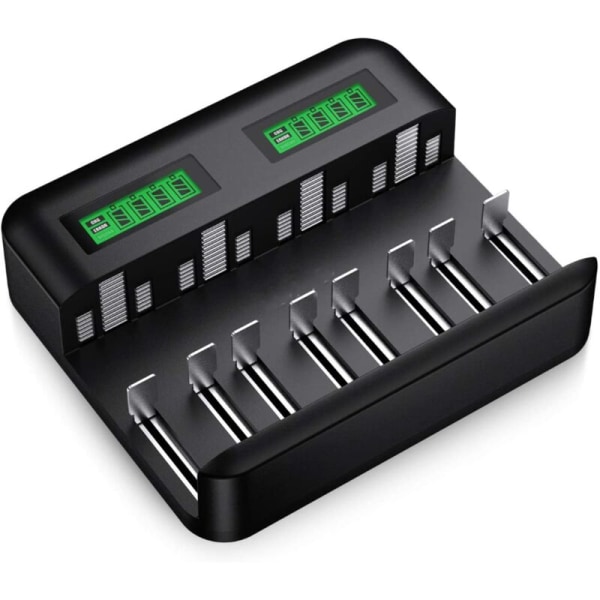 LCD Universal Batterilader, Universal Oplader til AA/LR6, AAA/