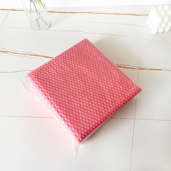 Red - Non-woven disposable wipes Microfiber disposable wipes...