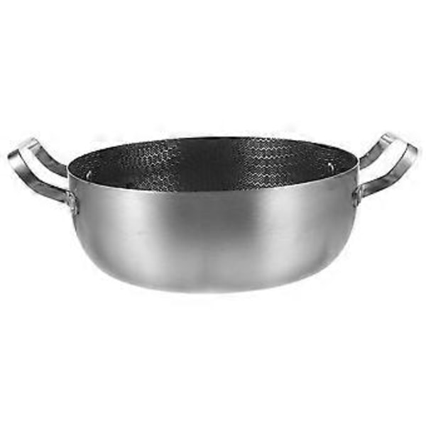 Rostfri Gryta Dubbla Handtag Kokgryta Non-stick Soppgryta Stekpanna (22cm)