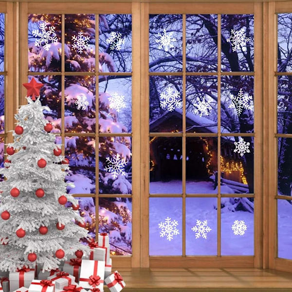 Mall Jule Vindu Klistremerke God Jul Elskelig Hjort Klistremerke a