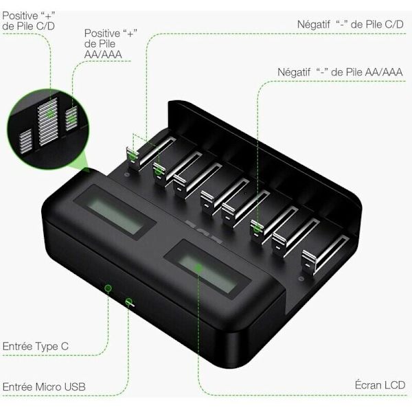 LCD Universal Batteriladdare