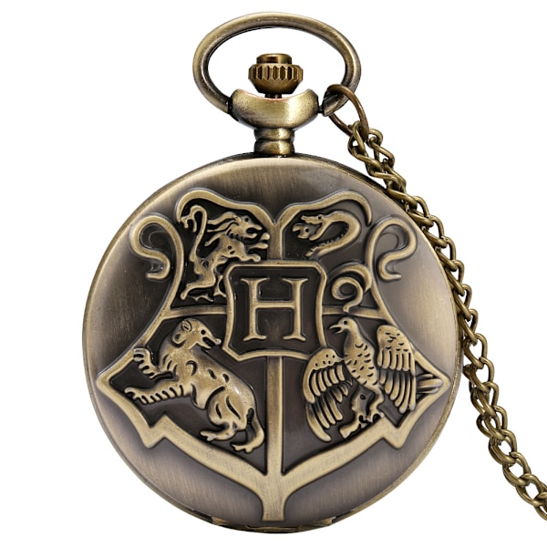 Retro Harry Potter Hogwarts armbånd med fire dyr og bogstavet H