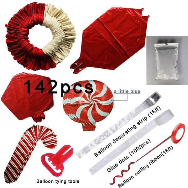 Julklapp Girlangbåge Kit 142 Delar med Julröd