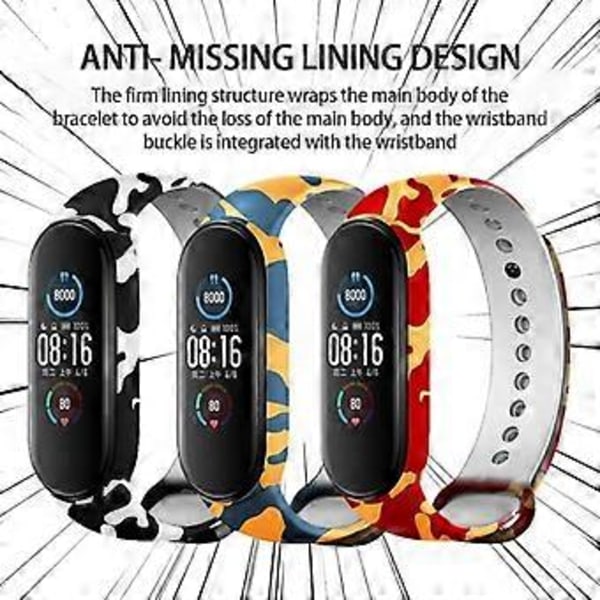 Stropp for Xiaomi Mi Band 6 Silikon Armbånd Mi Band 6 Erstatningsarmbånd