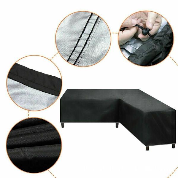 Trekk for hagehjørnesofa, 215x215x85cm, H: 70cm, svart