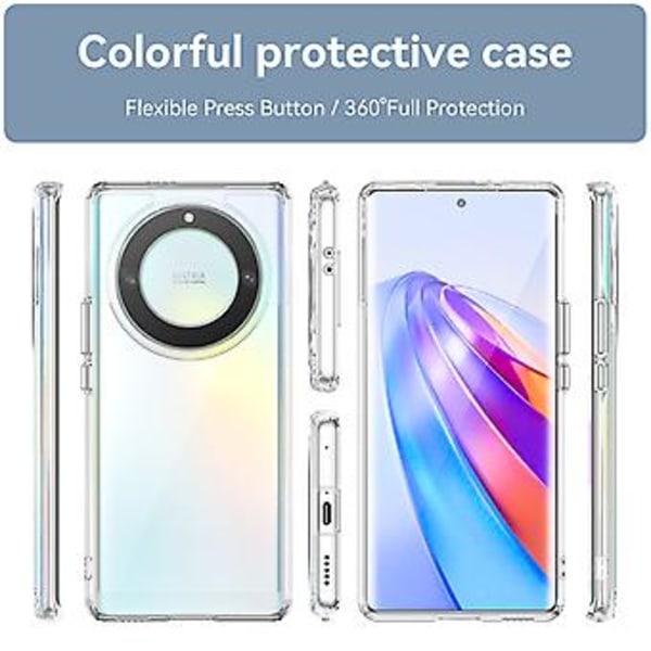 Akryyli + TPU Puhelinkotelo Honor Magic5 Lite -puhelimelle Transparent