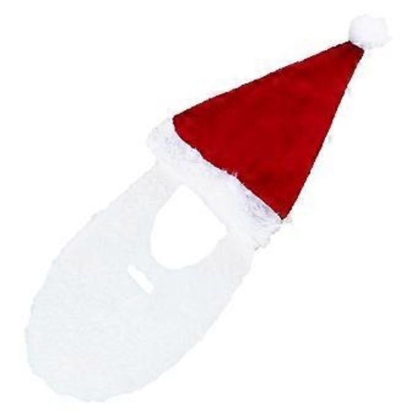 Kreativ Tomteluva Julhatt med Skägg Partykostym Tomte Tillbehör