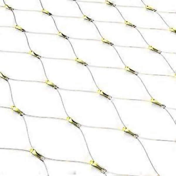 96 LED Ljusnät Ljusslinga Varmvit Dekorationsbelysning Inomhus och Utomhus Jul Bröllop med Kontakt