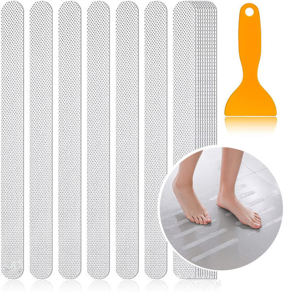 Anti-Slip Bruse Stickers 24 Ark Sikkerhed Badekar Strimler Klæbende