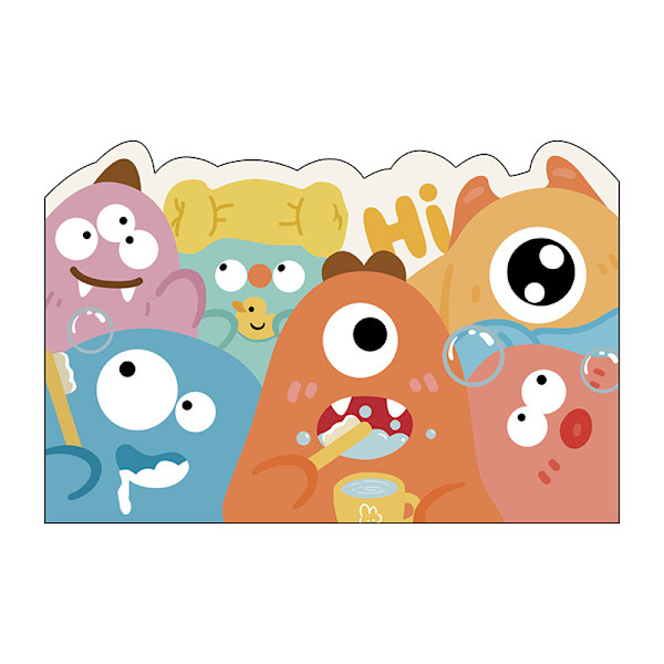 50 * 80cm tecknad söt monster badrum absorberande golvmatta, show